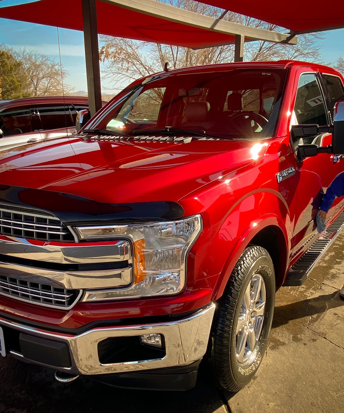 A freshly washed truck at Rowley's Platinum Car Wash in Washington, Utah